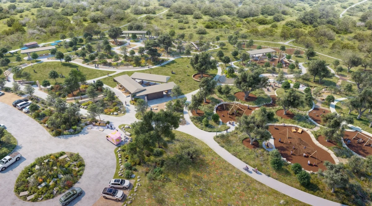 Rendering of the future Word Park amenity. 