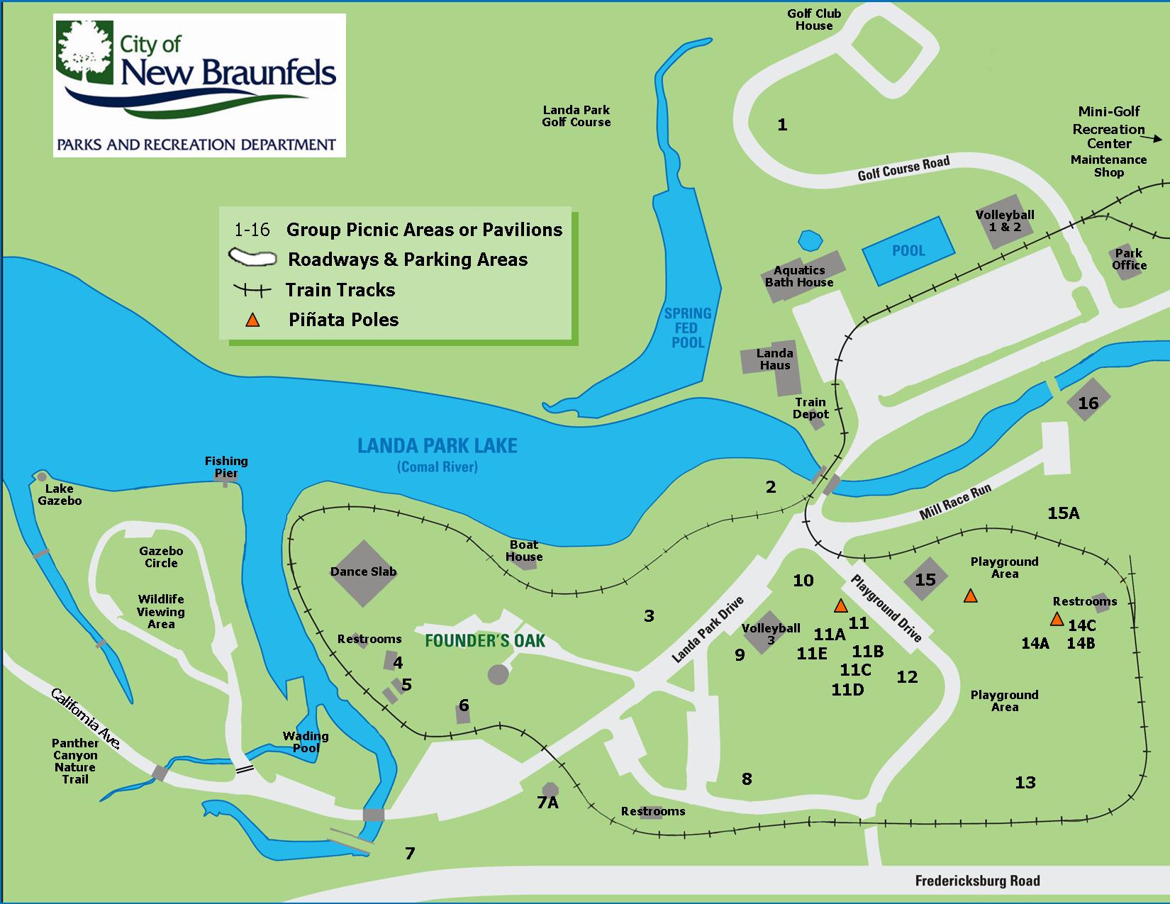 Comal River Tubing Map Explore Landa Park In New Braunfels